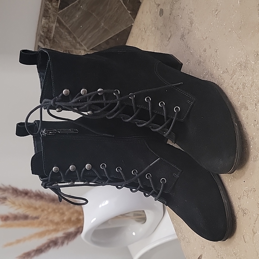 Black ankle boots